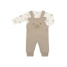 FS Baby 16985 Newborn dungarees and t-shirt set