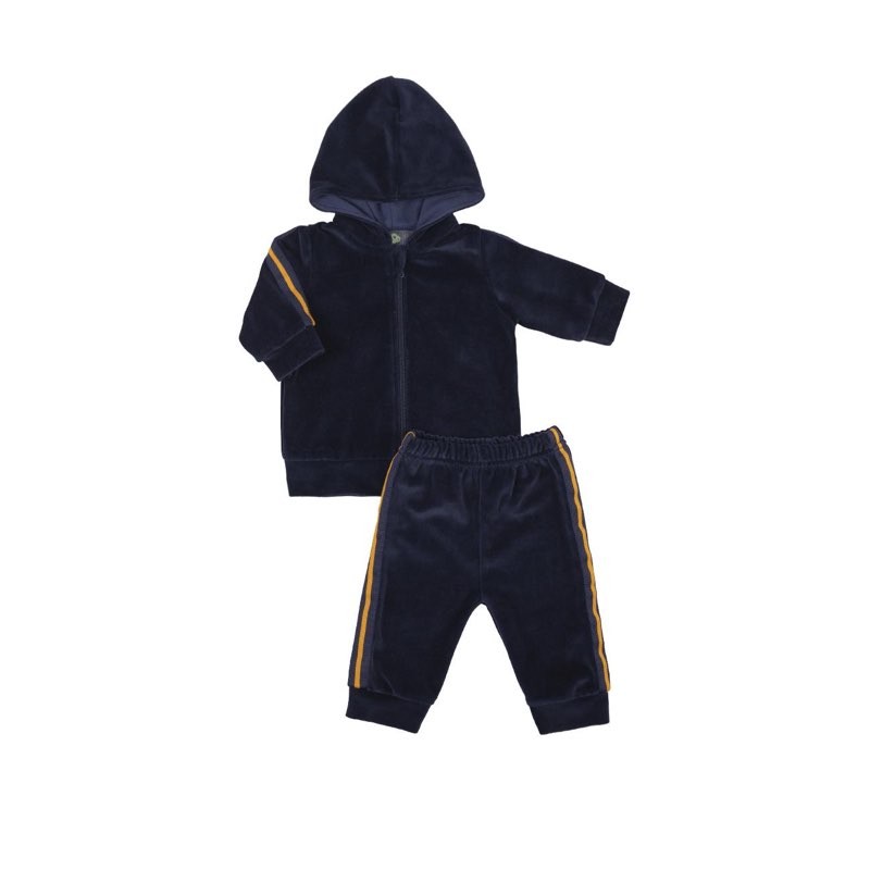 FS Baby 17078 Completo in velluto neonato