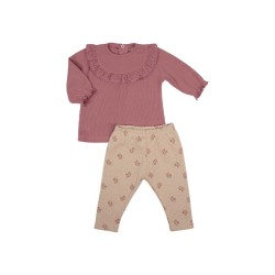 FS Baby 17092 Completo t-shirt leggings e fascia capelli neonata