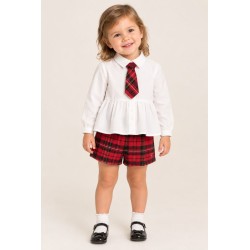 Sarabanda 0F372 Girl's Christmas Outfit