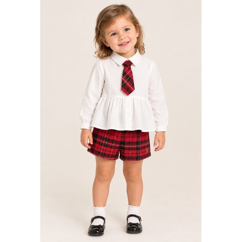 Sarabanda 0F372 Girl's Christmas Outfit