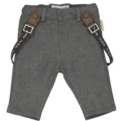 Birba 52086 Pantalone con bretelle neonato