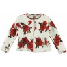 Sarabanda 0N439 0N472 Girl's floral jacket and skirt set