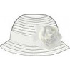 Sarabanda 0S820 Cappello fiocco bianco bambina