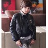 Sarabanda 0T384 Boy Faux Leather Jacket