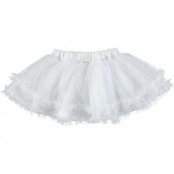 Sarabanda 0U233 White girl skirt