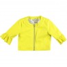 Sarabanda 0U693 Faux leather jacket yellow girl