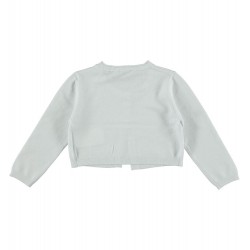 Sarabanda 0S244 Coprispalle tricot bianco bambina