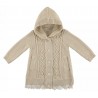 0L260 Long cardigan with hood