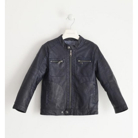 Sarabanda 0J335 Coat faux leather boy