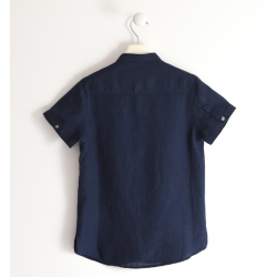Sarabanda 04620 Camicia coreana blu ragazzo