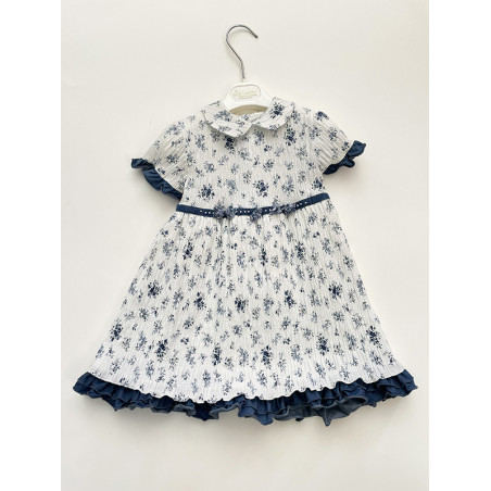 Aletta S32222 Abito cerimonia bambina Colore Bianco Taglia 18 Mesi - H 86cm