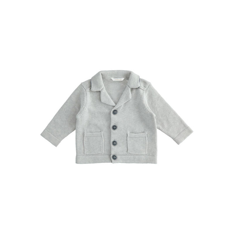 Minibanda 35617 Giacchina tricot grigio neonato