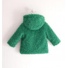 Sarabanda 05264 Cappotto teddy verde bambina