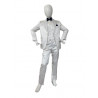 Malip 2455 Glossy pinstripe suit 6 pcs child