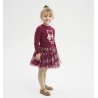 Sarabanda 07316 07351 Set of sweater and tulle skirt with fantasy for girls