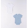 Minibanda 36301 Set due body nascita azzurro neonato