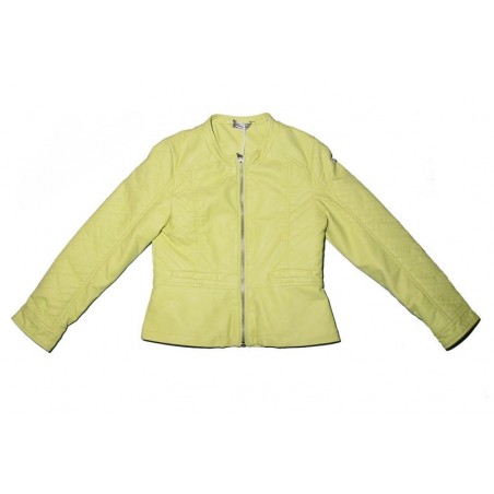 Sarabanda 0M471 Acid green jacket similar to girl leather