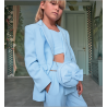 Sarabanda 08466 Giacca elegante light blue ragazza