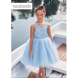Sarabanda 08461 Light blue formal dress girl
