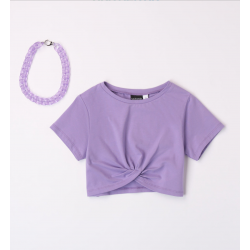 Sarabanda 08511 T-shirt with necklace girl