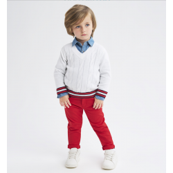 Sarabanda 08056 Kid's red trousers